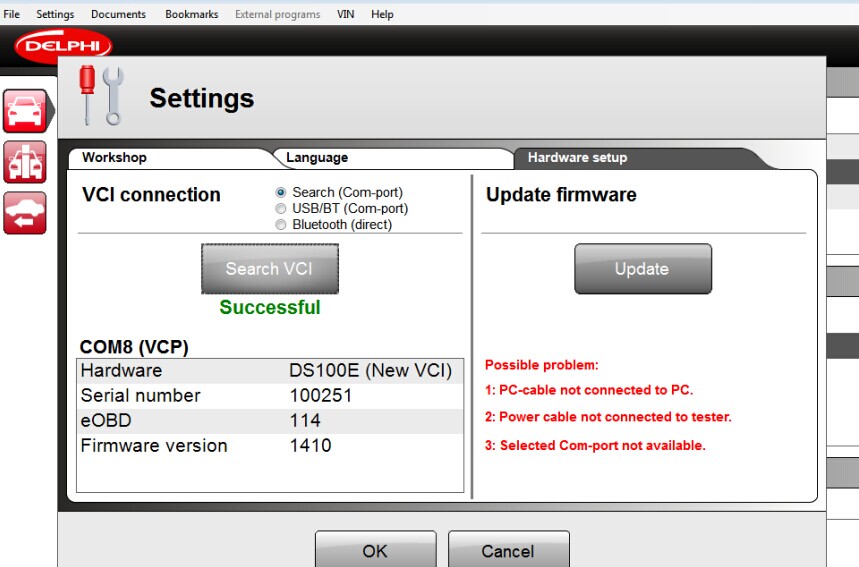 delphi ds150e firmware update